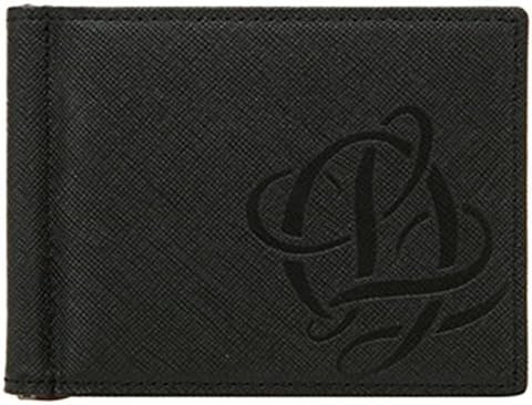 Money Clip Credit Card Holder Leather Wallet With Money Clip For Men Black