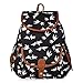 Vbiger Canvas Backpack for Women & Girls Boys Casual Book Bag Sports Daypack