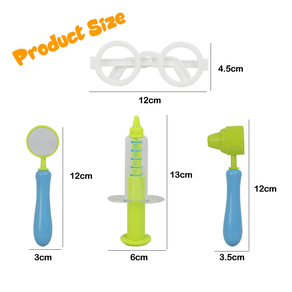 Valigetta Dottore Giocattolo con Accessori del Dottore Gioco di Ruolo per i Bambini 3 Anni, Blu