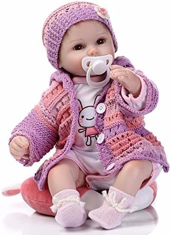 Reborn Doll Toddler 16inches lifelike baby toy,Realistic handmade vinyl dolls for children