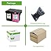 GREENBOX Remanufactured for HP 63XL Ink Cartridges Combo Pack 1 Black 1 Tri-Color with Ink Level Display Used in Envy 4520 4516 Officejet 4650 3830 3831 4655 Deskjet 2130 2132 1112 3630 3633 363