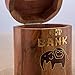 Rusticity Indian Handmade Traditional Wooden Elephant Designed Piggy Bank/ Handcrafted Sheesham Decorative Money Saving Jar for Kids, Adults, Boy & Girl Child, 4 x 4 in