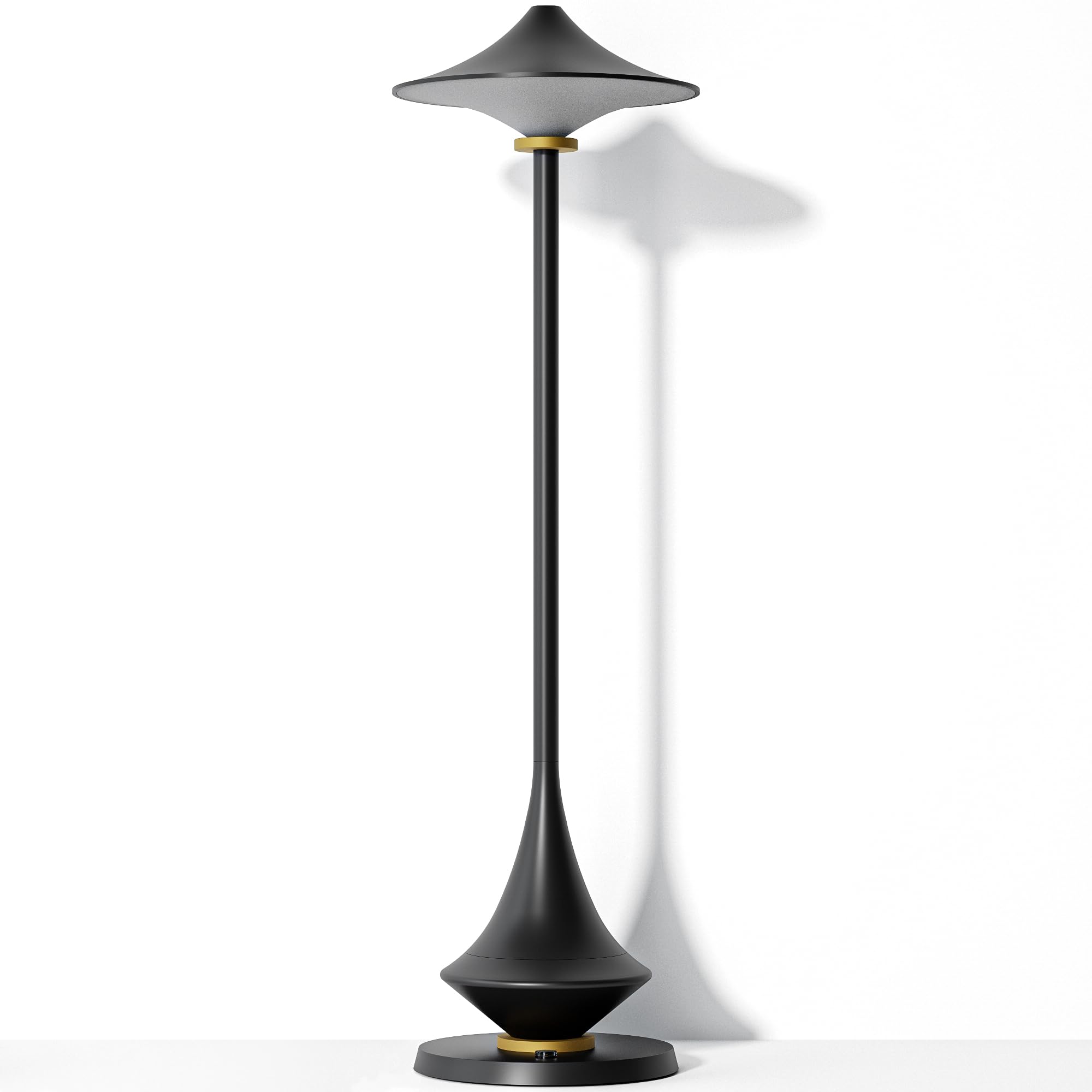 View 1 of **PARTS ONLY/DOES NOT TURN ON***Timjorman Modern Minimalist Cordless Table Lamp,Rechargeable,Aluminum Alloy Body for Living Room/Bedroom/Kitchen/Outside(Black 1 Pack)
