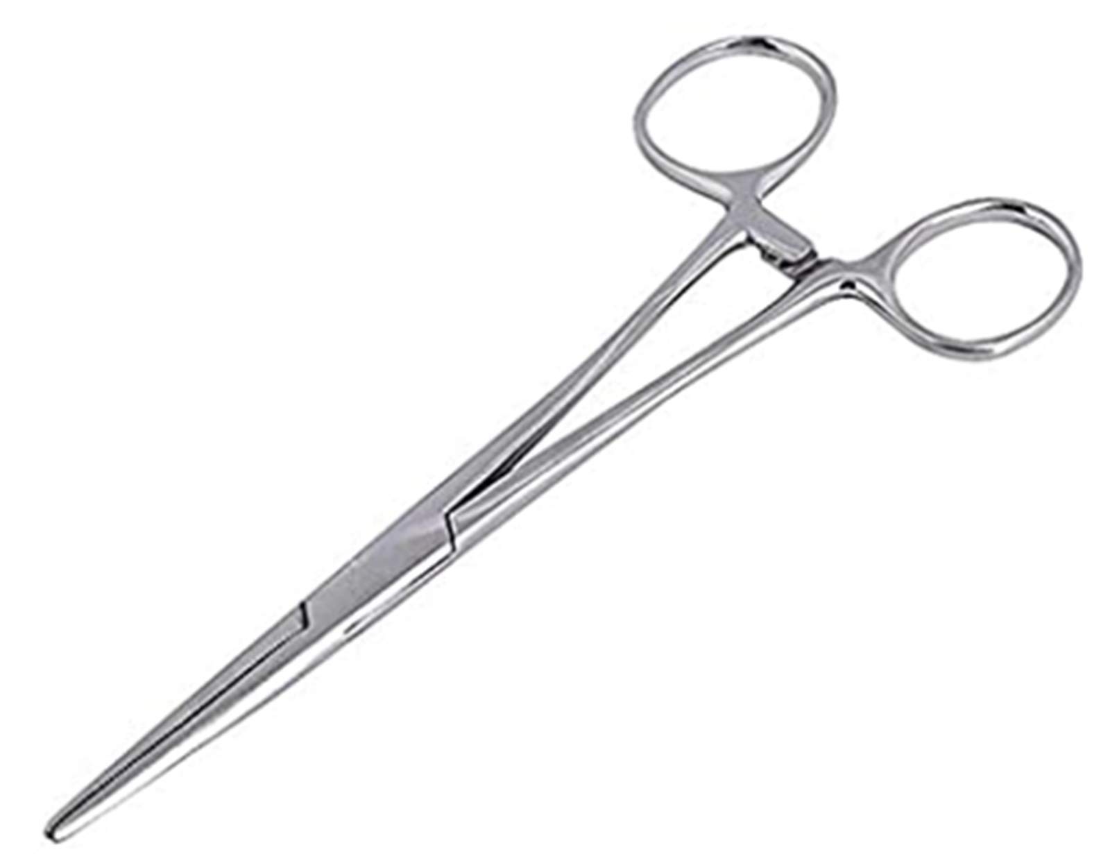 WUWYOUWL Hemostat Forceps, Stainless Steel Dog Cat Pet Scissors Ear Hair Clamp Fishing Scissors Tools (16cm Straight)