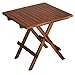 Bare Decor Ravinia Folding Teak Small Table, Oiled Finish Brown