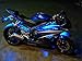 OPT7 Aura Motorcycle LED Accent Lighting Kit, RGB Multi-Color Lights Kit with Remote, Motorcycle Lights Underglow Strips Accessories with Switch for Cruisers, 10pc Single Row