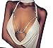 Women Rhinestone Bra Body Chains Sexy Bikini Bralette Chain Harness Body Jewelry