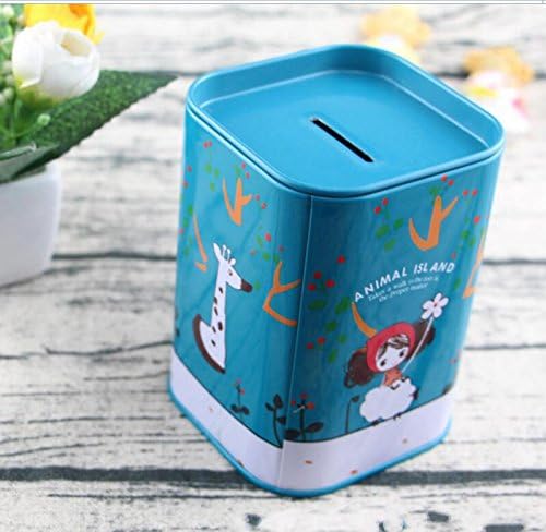 Huihuger - Caja de Lata Cuadrada para Cerdito de niña pequeña (Verde): Amazon.es: Hogar