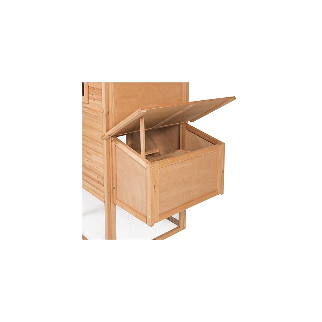 Best Choice Products 80in Outdoor Wooden Chicken Coop MultiLevel Hen