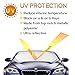 XBRN 6 Pcs Car Windshield Sunshade UV Protector Folding Silvering,Car Window Sun Shade Visor Shield Cover, Sun Shade UV Reflector, Keeps Vehicle Cool, Sun Protection for Baby Auto Car SUV