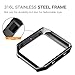 Fintie Frame Compatible with Fitbit Blaze, Stainless Steel Replacement Accessory Metal Frame Housing Compatible with Fitbit Blaze Smart Watch - Black