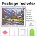 Diamond Painting Kits for Adults, ONE Phoenix 5D DIY Full Round Drill Animals Forset Large Square Paintings Kits Accessories, 3D Arts CraftWall Decor, Contain Tools (50x40CM/19.69x15.75Inch) Clearance