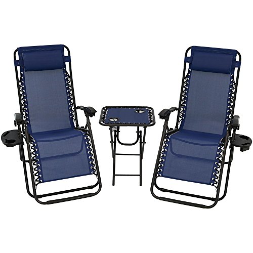 Sunnydaze Decor Sunnydaze Outdoor Zero Gravity Reclining Lounge Chairs