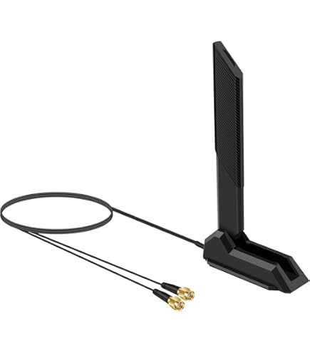 WiFi 7 2T2R WiFi 6E Dual Band Moving Antenna For ASUS ROG Strix B550I B660I H370I H470I Z590-E Z690-A GAMING/Z270 Z370 Z390 X470I X570I /X99 PRO Z87 Z97 DELUXE/Z390M PRO Plus - Foto 5