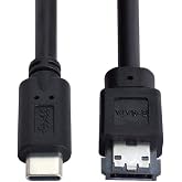chenyang USB C to eSATA Cable for HDD/SSD/ODD 3.28FT/1.0M (One Way Transmission The USB Port Must be Connected to The Host)