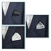 Pocket Square Holder, Men's Suit Handkerchief Keeper, 3.5” x 4.5”, Black, Felt