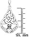 Jewelry Trends Celtic Triquetra Knot Claddagh Sterling Silver Pendant Necklace