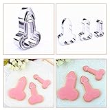 Stainless Steel Bachelorette Adult Bachelorette Party Supplies Penis Shaped Cookie Cutter