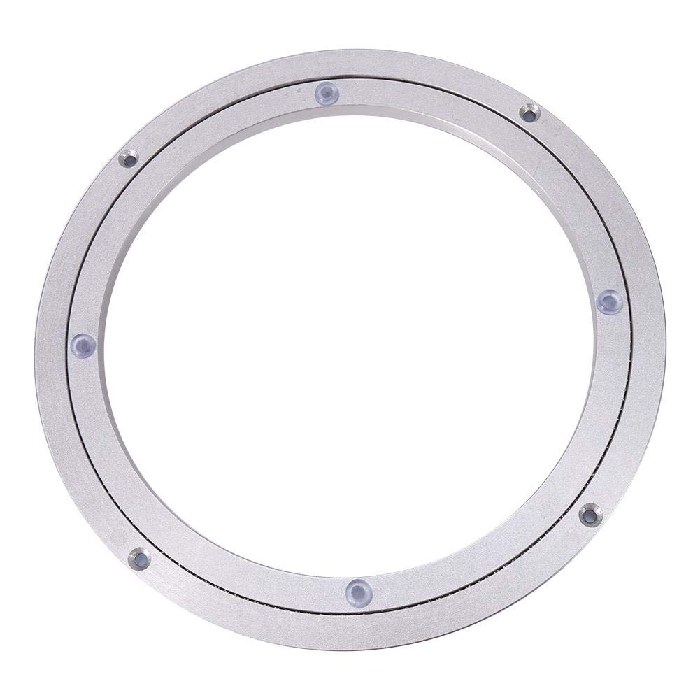 Table Bearing 10 Inch, Heavy Duty Aluminium Alloy Swivel Turntable Rotating Bearing Round Dining Table Smooth Swivel Plate