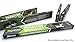 GECKO EQUIPMENT Army Green/Black King Cobra Paracord Survival Bracelet with Adjustable Stainless Steel D Shackle - Suitable for 7