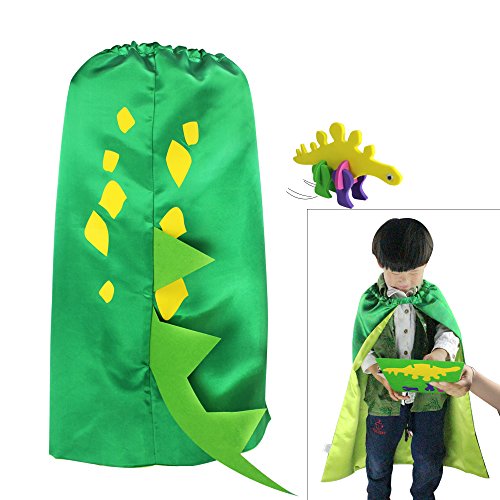 iROLEWIN Dinosaur Cape - Pretend Cosplay Animal Dress Up Costumes - Kids,Toddler