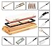 Gilded Chef - Sharpening Stone Set and Whetstone Sharpener - 400/1000 Grit Waterstone Kit - Sharp Tools are Better - Best for Repairing Kitchen Knife, Tactical Knife, Scissors, Razor, Chisel & Sword