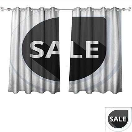 Amazon Com Dragonbui Blackout Grommet Curtains Sale Label