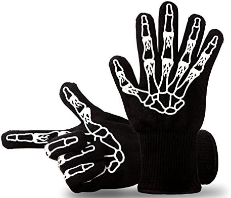 Either Or Kitchen Heat Resistant Gloves with 5-Inch Extended Cuff for Forearm Protection