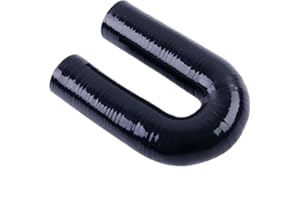 JOIUYOLJ 180 Degree Coupler U Bend Shape Elbow Silicone Hose Pipe ID 1.5"(38mm) Thicknesses 4-ply(5.4mm) Reinforced for engine turbo Air intake boots coupling intercooler throttle body Industrial tube