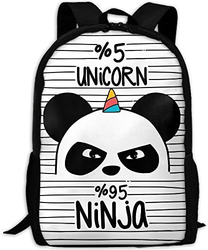 Outdoor Travel Backpack Bags - Unisex Fashion Panda Unicorn Casual Bag