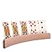 GrowUpSmart Set of 4 Wooden Playing Card Holders in Curved Design - 14