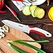 Jeslon 4 Piece Multi Color Ceramic Knives Set, 3-6 Inch Paring to Chef Knife, Healthy & Safe, Ergonomic Design, Easy to Clean, Not Rust, Ideal Gift