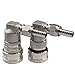 OneBom Ball Lock Disconnect, Stainless Steel Ball Lock Gas & Liquid, 1/4’’ MFL Thread Update for Corny Keg (Stainless Steel)