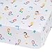 Wildkin Kids 100% Microfiber Crib Sheet – Soft, Breathable Fitted Sheet - Mermaids