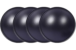 Tong Gu 4Pcs Speaker Dust Cap Subwoofer Plastic Dome Coil Cover Repair (1.8 in/45 mm,Black)