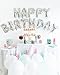 UP Celebrations-Birthday Banner, Happy Birthday Banner, Birthday Balloons, Birthday Decorations, Balloon for Birthday, Foil Happy Birthday Balloons, Balloon Decorations, Balloon Banner (Silver, 16in)