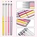 Ahier 4PCS Eyeliner Brushes, Eyeliner Design Makeup Brush Pen, Eyeliner Dotting Painting Drawing Brushes Pen 5/9/11/20mm