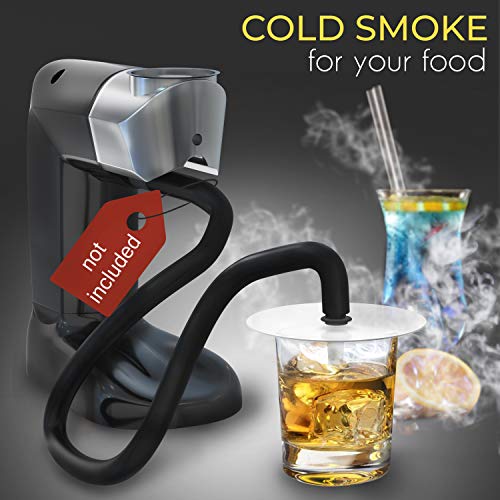 homia Cup Cover Smoking Gun Accessories, Disk lid for Cocktail Smoker - Cold Smoke for Drinks, 4,7 in (12cm) - Thumbnail 2