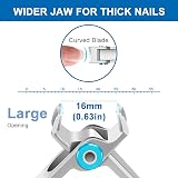 GJNL Nail Clippers Thick Nails 16mm Ultra-Wide Jaw Extra Large view 2