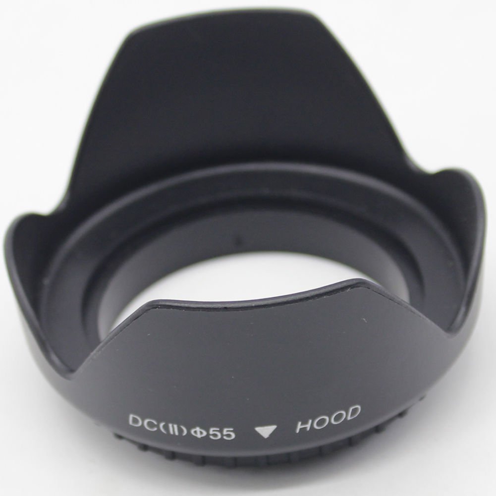 55mm Tulip Flower Lens Hood for Nikon D3500 D7500 w/ Nikkor AF-P 18-55mm Lens, Compatible for Sony FE 28-70mm f/3.5-5.6