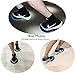 Sliding Discs, Gliding Discs,Smooth Exercise Core Sliders Reversible for use on Carpet or Hard Floors Abdominal Workout - Total Body Workout Equipment - Home Gym for Increased Stamina Burn Fat (Blue)