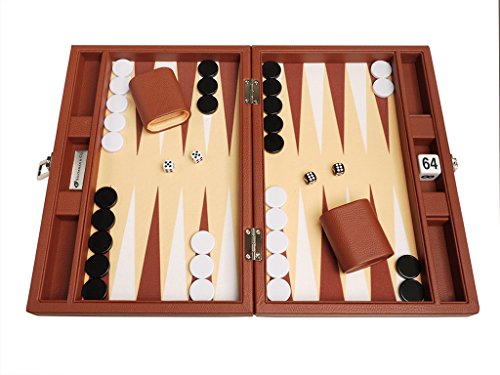 Silverman Desert Brown Board Backgammon Set, 13-Inch