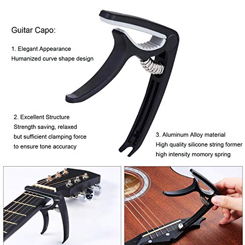 image for Pinowu Acoustic Guitar Strings Changing Kit (44pcs) - Guitar Tool Kit 