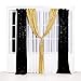 Gold Sequin Backdrop Curtain 2 Panels 2Ftx8Ft for Wedding Party Background Drapes