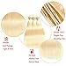 Allrun Hair 613 Blonde Human Hair 3 Bundles with Lace Closure (12 14 16+12 closure )Brazilian Straight Virgin Hair 613 Human Hair Extensions