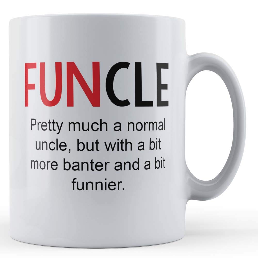 Father Fox - Uncle, Banter, Funcle - Funny Uncle Gift Mug, Ceramic, 11fl.oz.