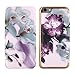 Official TED BAKER SS16 iPhone 6 / 6S Case - Luxury Folio Case / Cover in Flower Design for Women with Built-In Interior Mirror for the Apple iPhone 6 and iPhone 6S - MARIEL - Nude