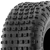 SunF A011 Sport XC ATV Golf-Cart Lawn-Mower Tire 22x11-8, 6 PR, Square-Knobby Tread, Tubeless