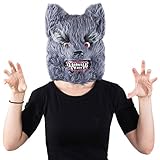 Tigerdoe Wolf Mask - Scary Mask - Halloween Mask - Werewolf Mask - Spooky Masks