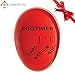 Pop Egg Timer | Innovative Color Changing Egg Timer | Brilliantly Gauge Soft/Medium/Hard Boiled Eggs | Premium Nontoxic Heat-resistant Resin Material | Handwash Cleaning | Red | 943